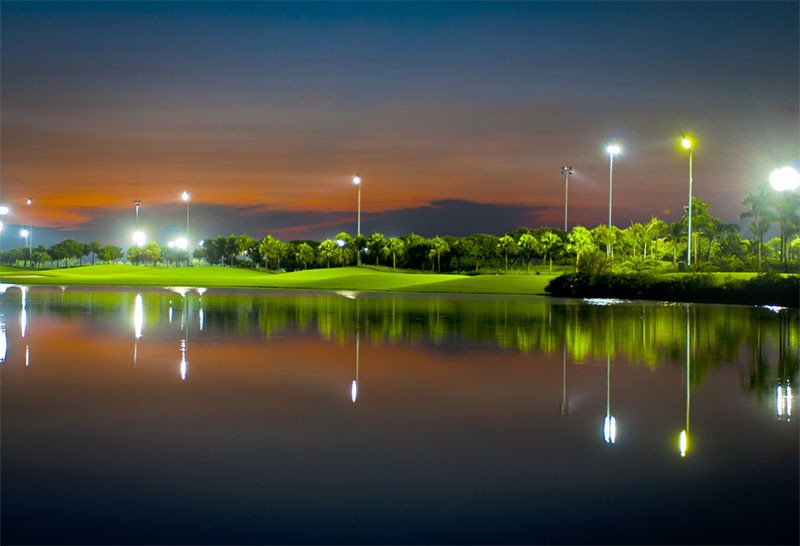 Golf course lighting budget