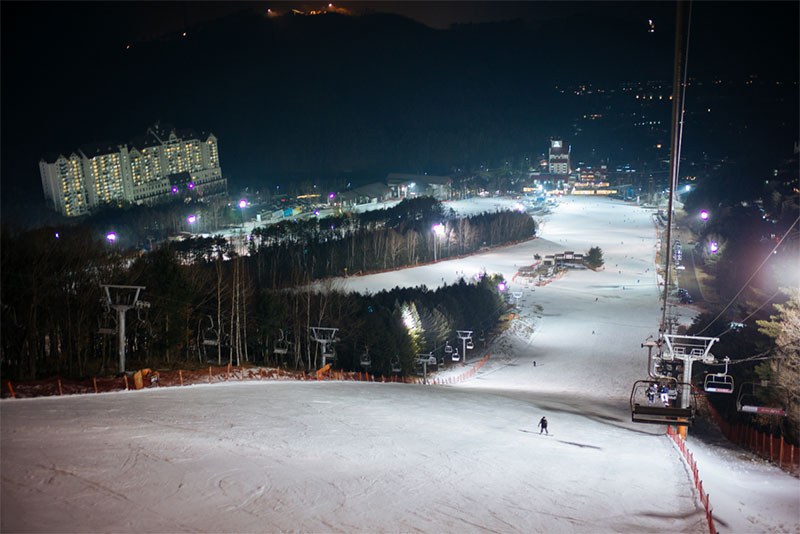 Ski resort lighting system cost