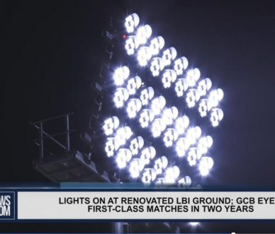 Guyana LBI International Cricket Ground stadium light