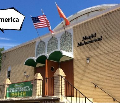 Lighten the mohammadi masjid in the Houston America flood light
