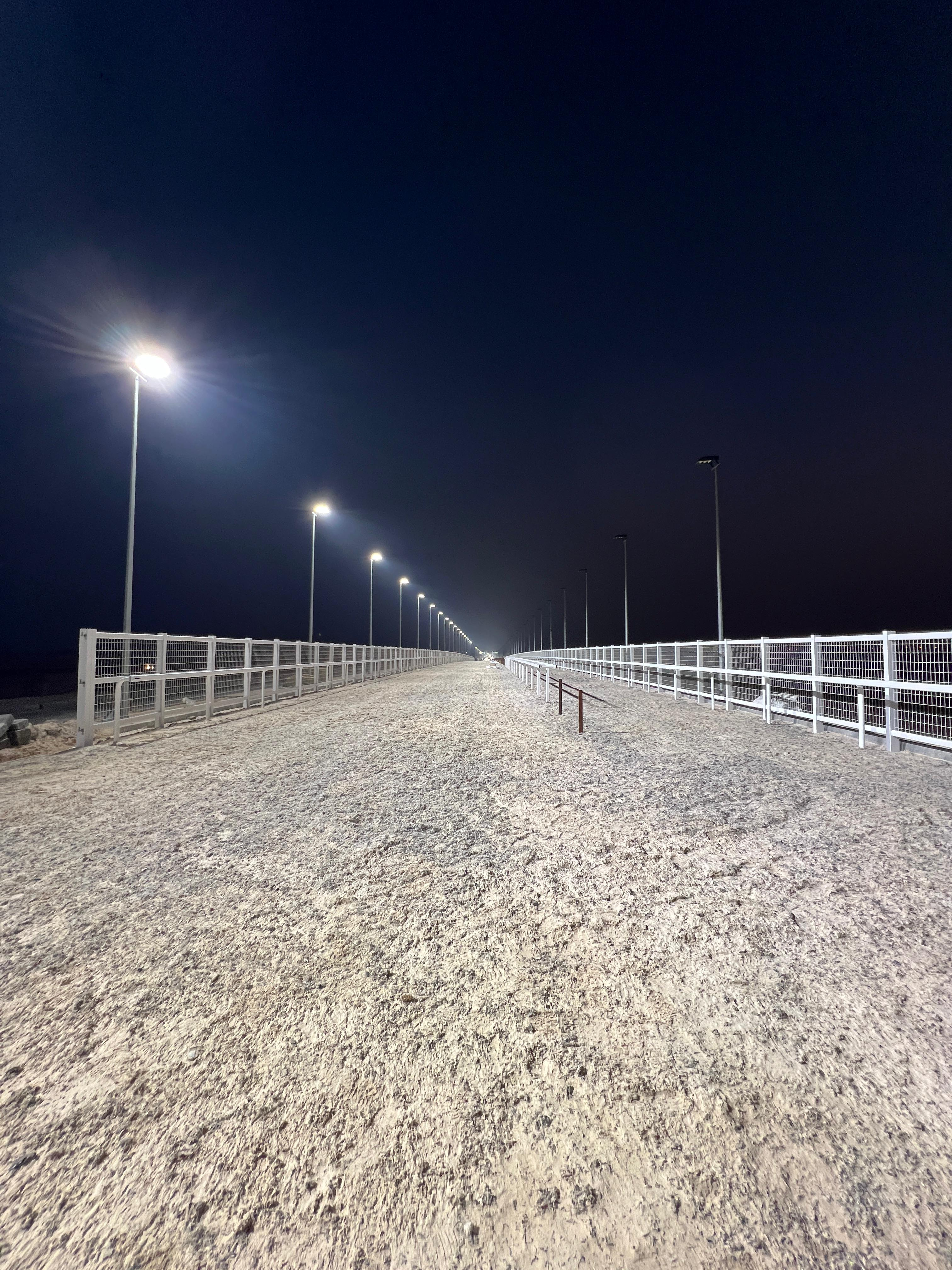 Qatar racing track field light for horse