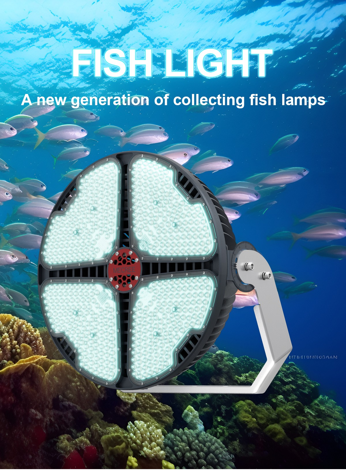 2000W LED fish sport light | Green Light