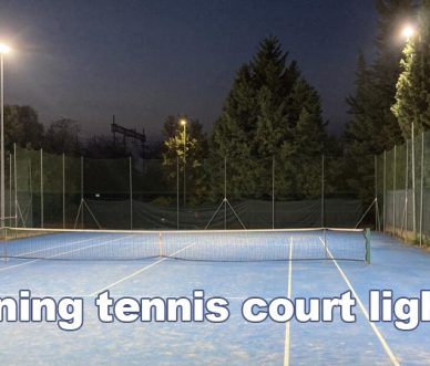 Training tennis court lighting in Italy Tennis court light