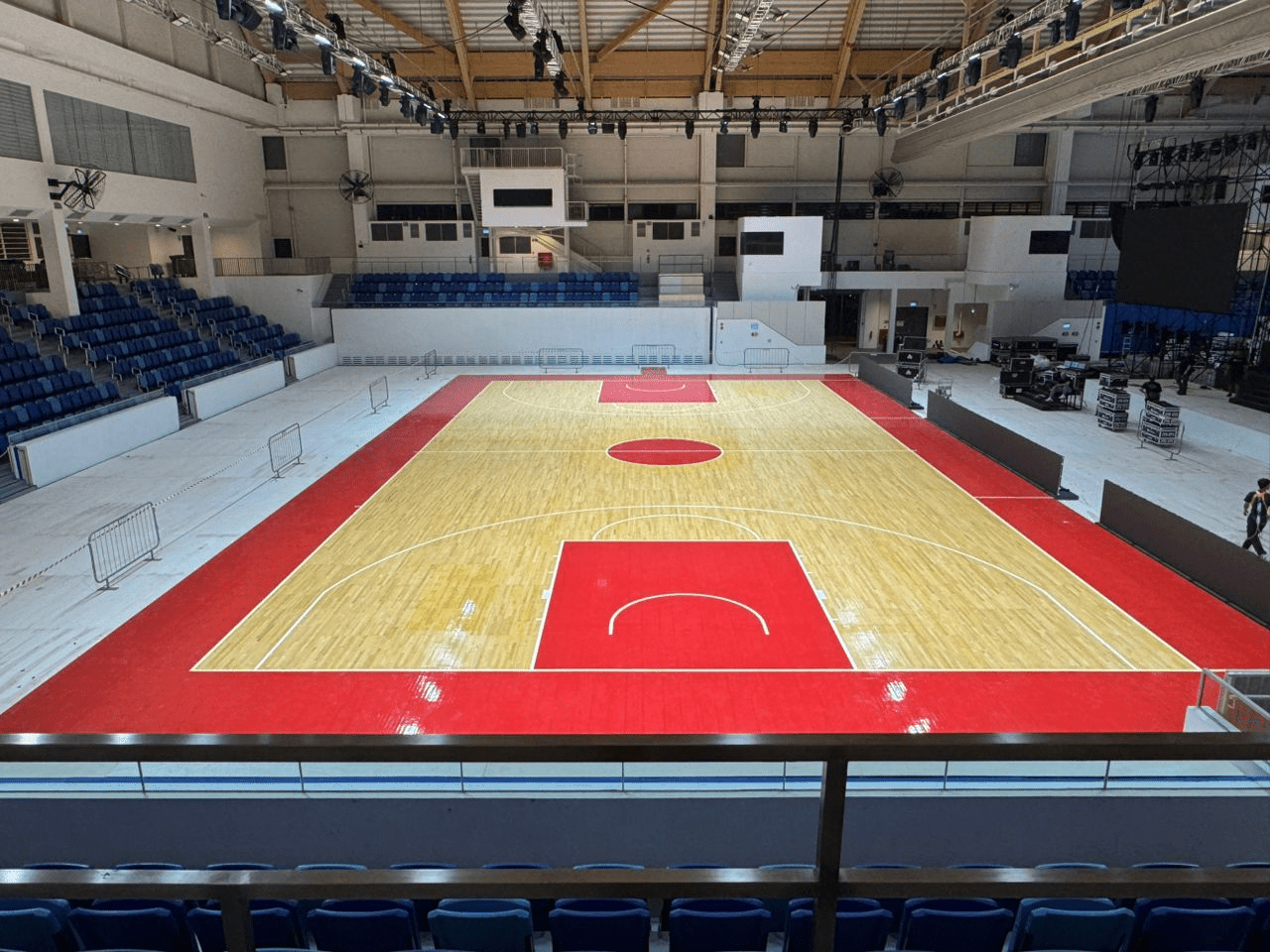 Singapore basketball court anti glare light