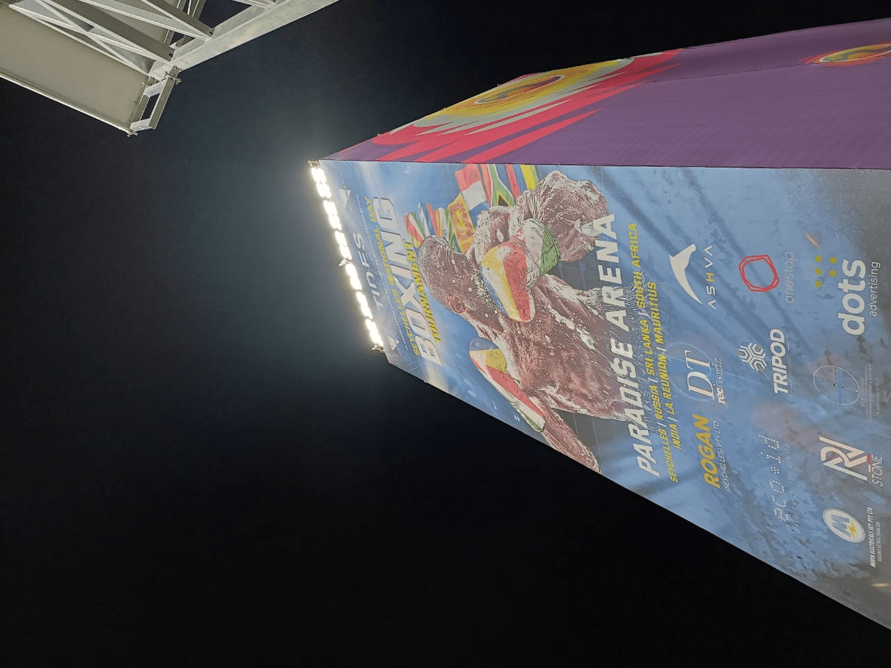 Beach football field lighting