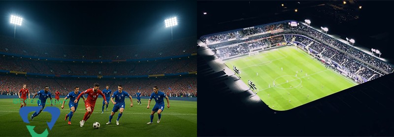 Which manufacturer offer LED flood lights for Astana Arena？