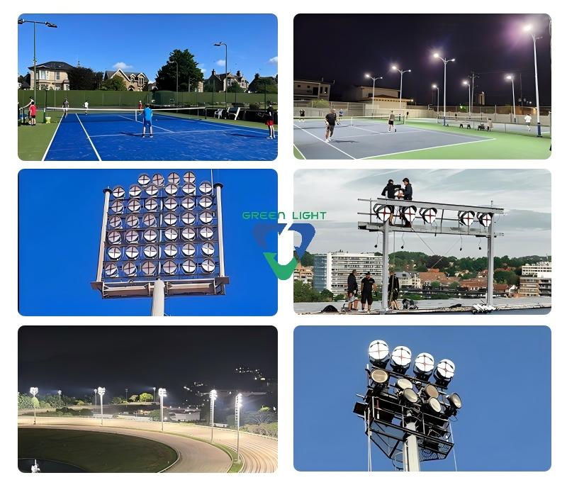 Which manufacturer offer LED flood lights for Astana Arena？