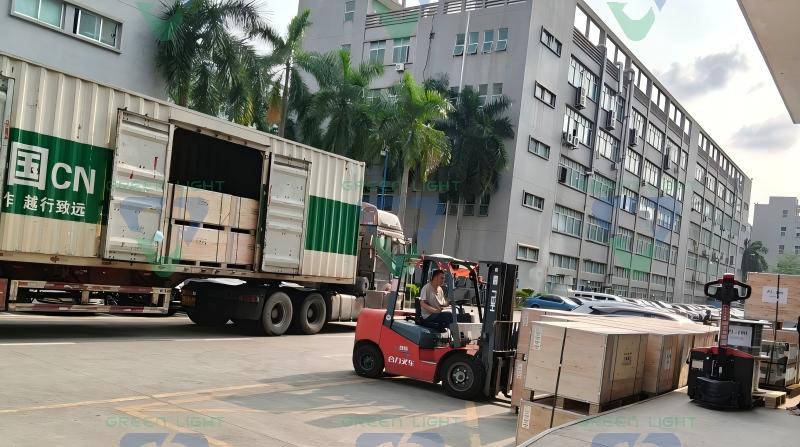 Ships 300 Sets Stadium Lights to Central Asia