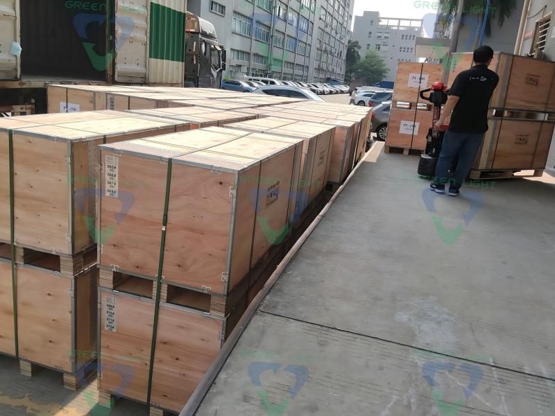 Ships 300 Sets Stadium Lights to Central Asia