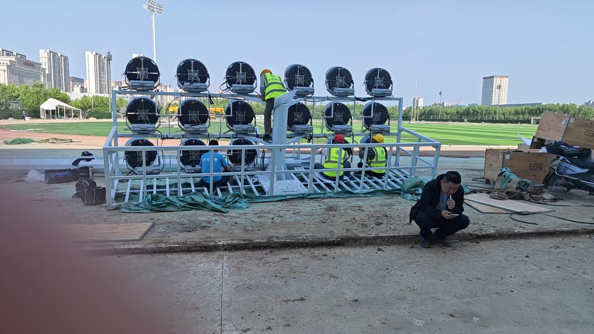 Football filed in HUBEI university